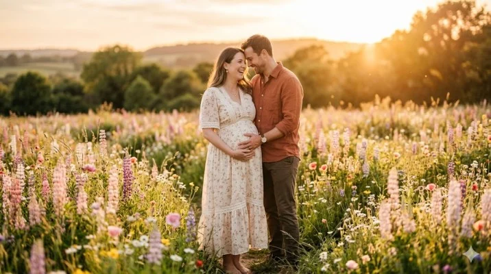 captions for maternity shoot with husband