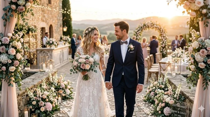 captions for wedding date
