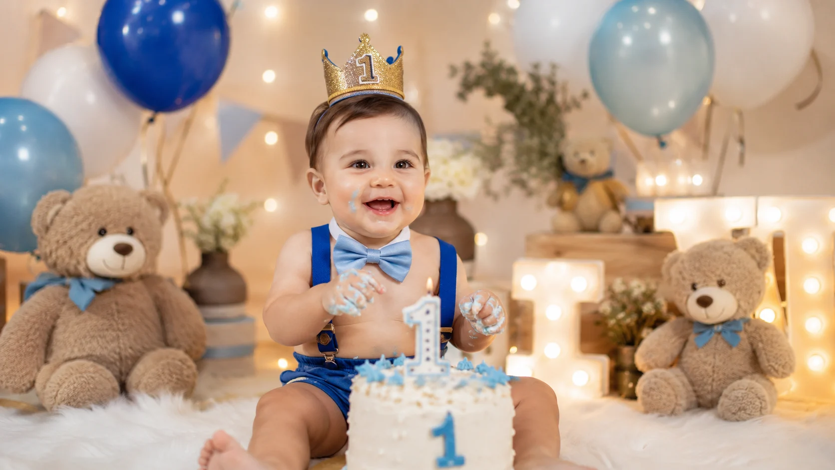 first birthday captions for baby boy