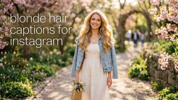 blonde hair captions for instagram