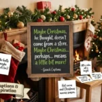 christmas captions (grinch captions included)