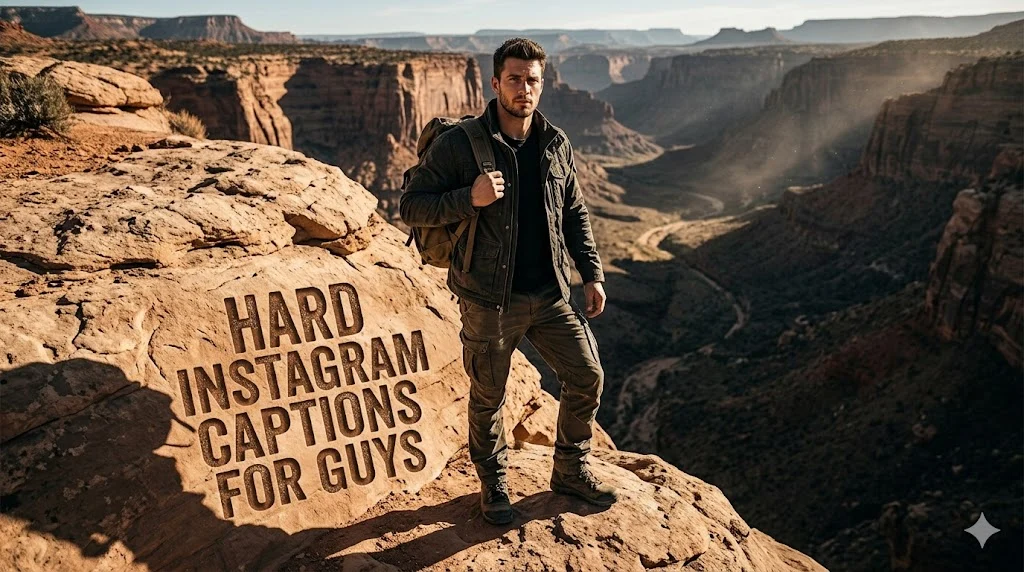 hard instagram captions for guys