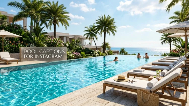 pool captions for instagram