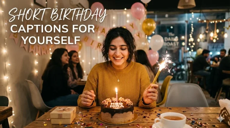 short birthday captions for yourself