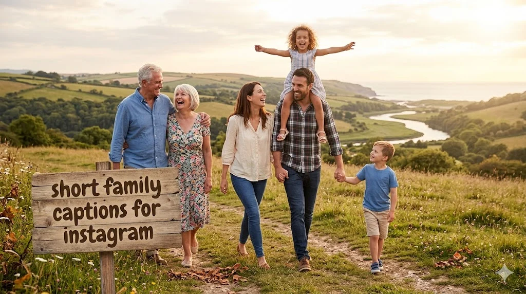 short family captions for instagram