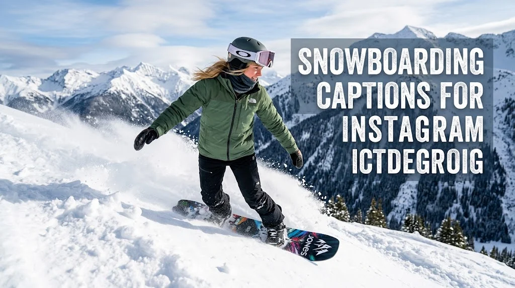 snowboarding captions for instagram