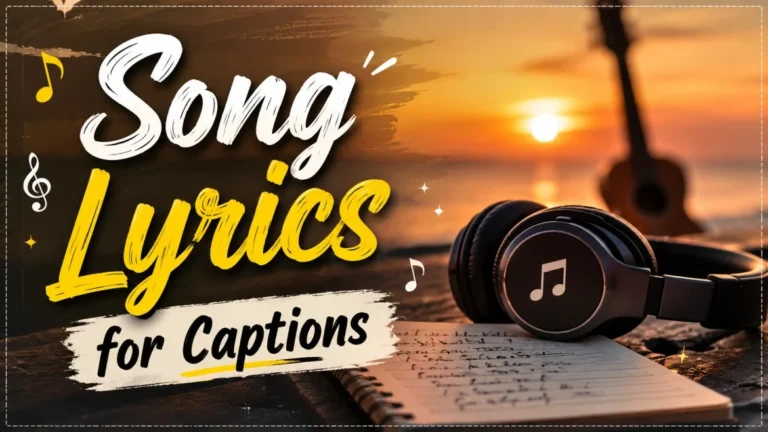 song lyrics for captions