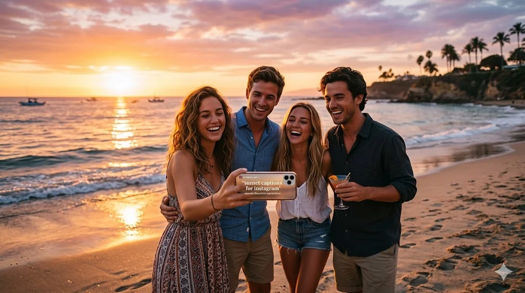 sunset captions for instagram