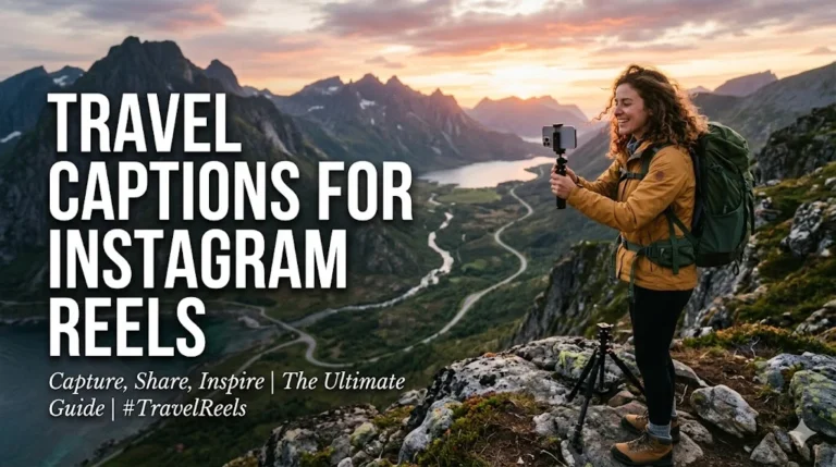 Travel captions for instagram reels