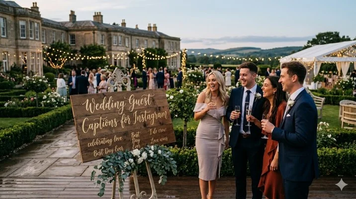 wedding guest captions for instagram